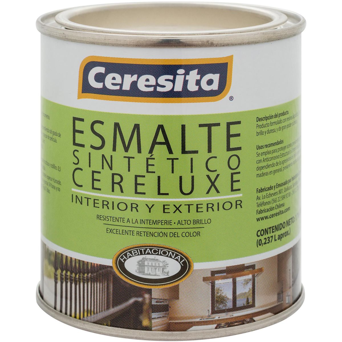 CERESITA - Esmalte Sintético 0.24 l Brillante Blanco