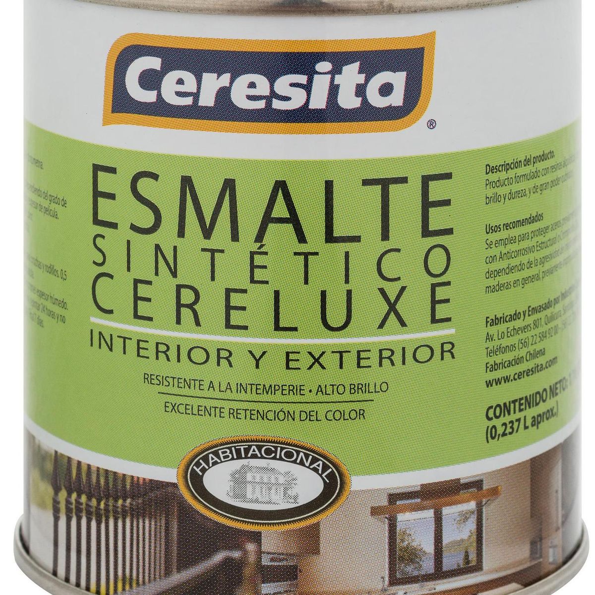 CERESITA - Esmalte Sintético 0.24 l Brillante Blanco