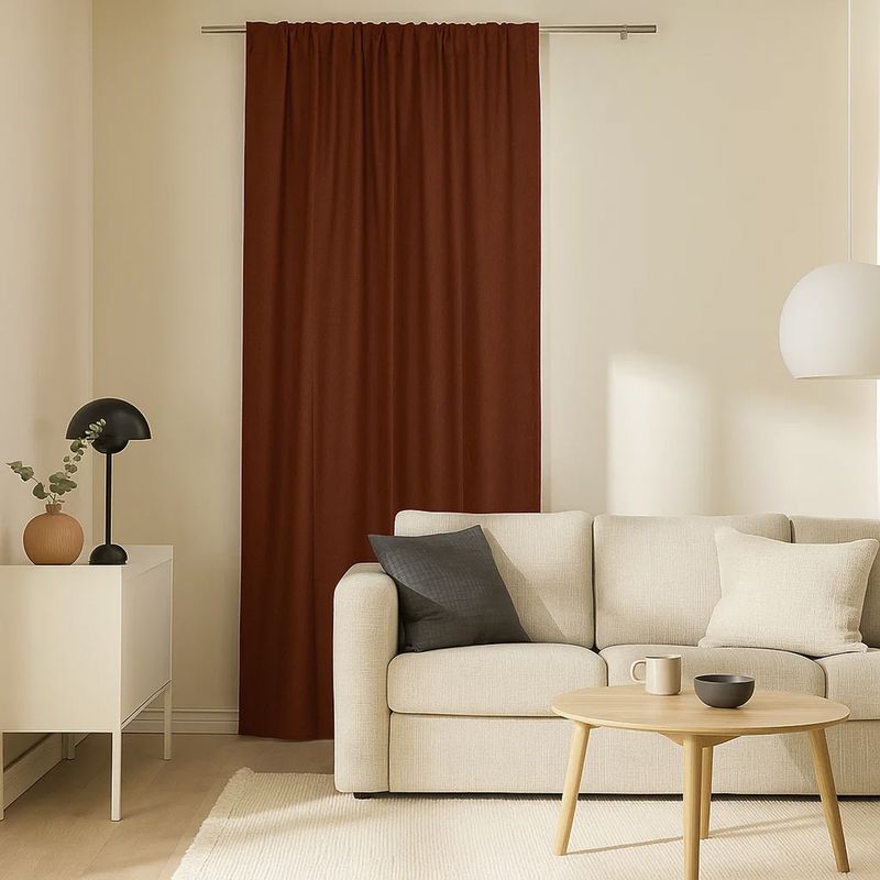 JUST HOME COLLECTION - Cortina Blackout 140x250 cm Terracota