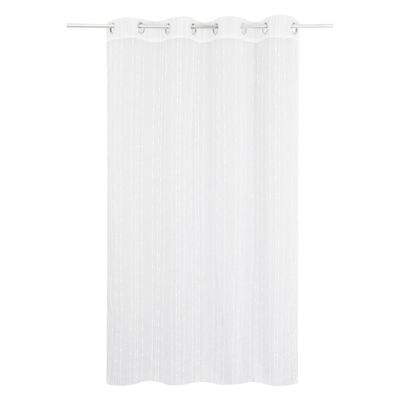 Imagen 2 del producto Cortina Velo 135x220 cm Bordado Lineas Blanco Argolla