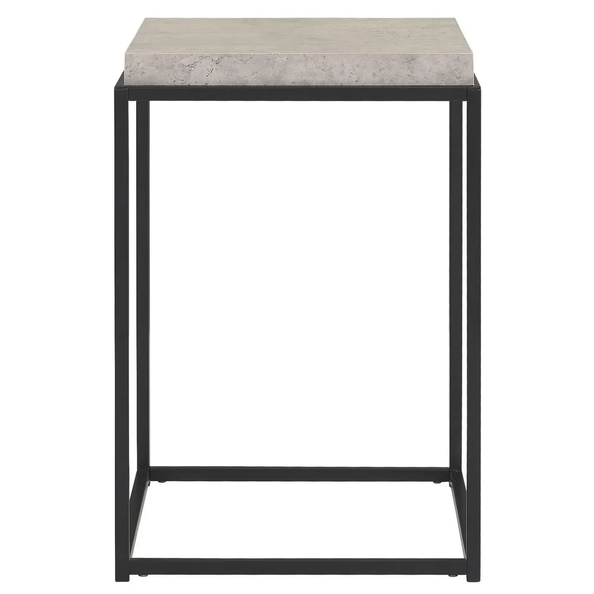 JUST HOME COLLECTION - Mesita Talara Mármol, Negro 41x41x61 cm