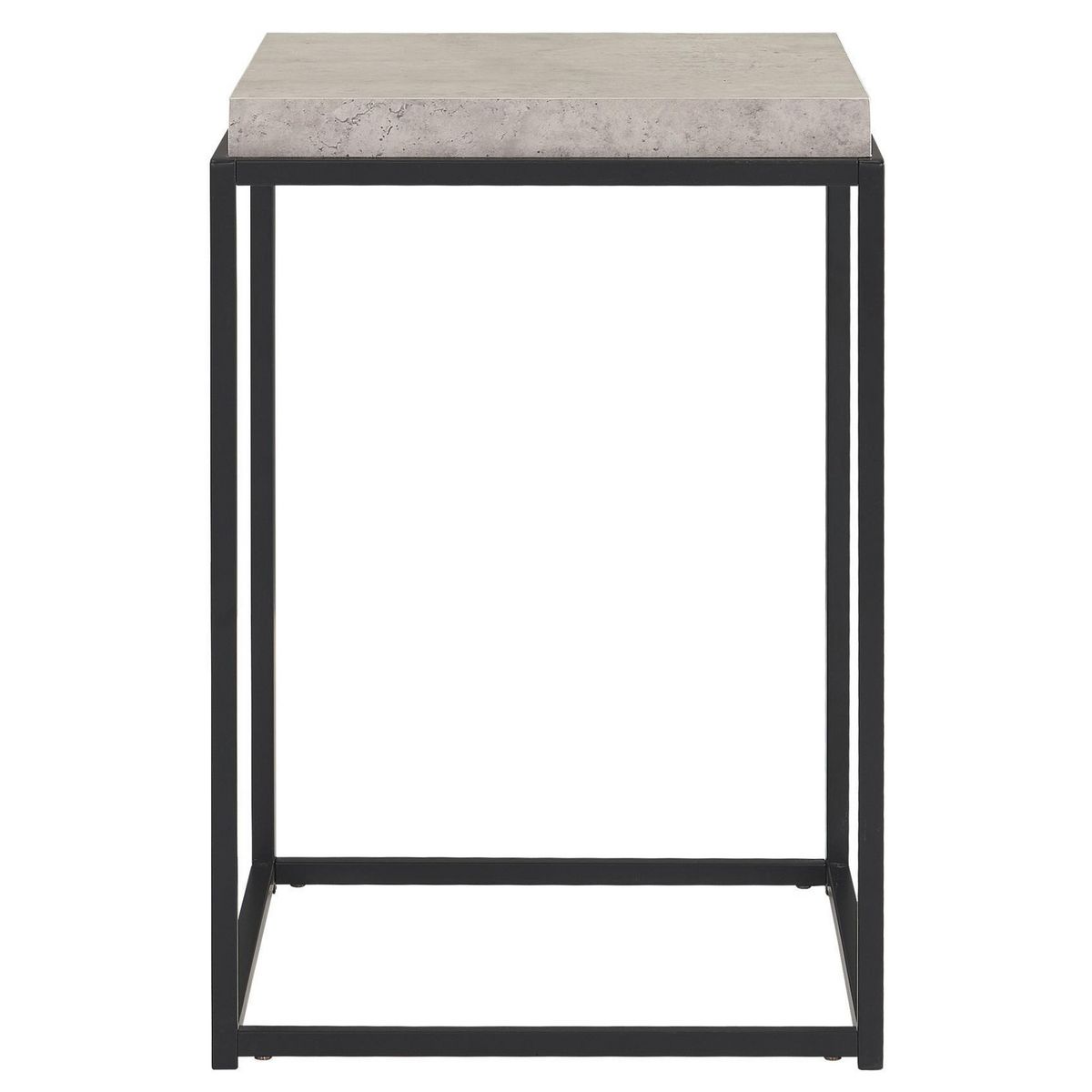 JUST HOME COLLECTION - Mesita Talara Mármol, Negro 41x41x61 cm