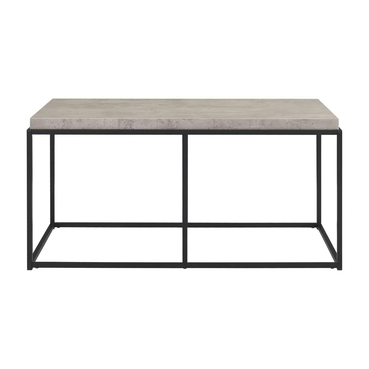 JUST HOME COLLECTION - Mesa de centro Talara Mármol, Negro 52x102x50.7 cm