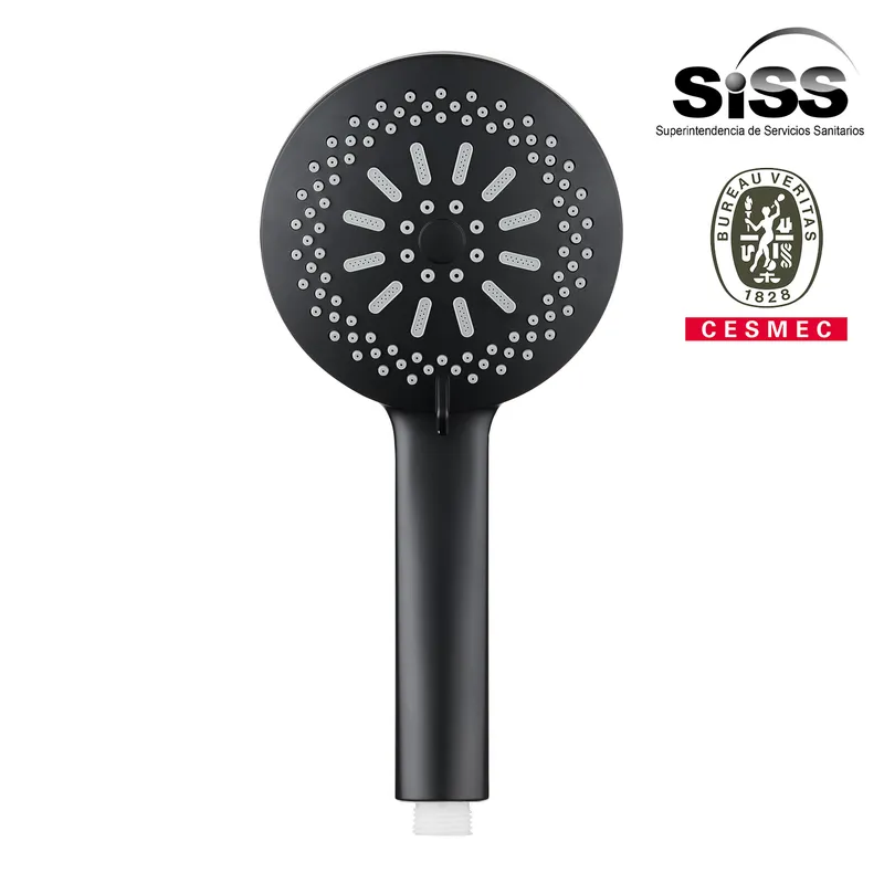 SENSI DACQUA - Mango Ducha Abs 5 Funciones 12 cm Negro