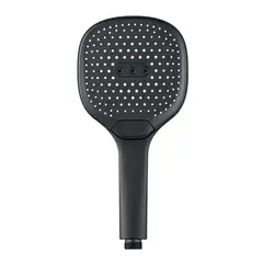 SENSI DACQUA - Mango Ducha Bot Abs 3 Funciones 12 cm Negro