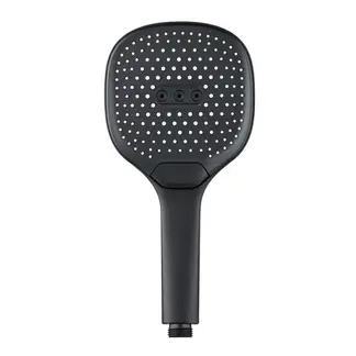 SENSI DACQUA - Mango Ducha Bot Abs 3 Funciones 12 cm Negro