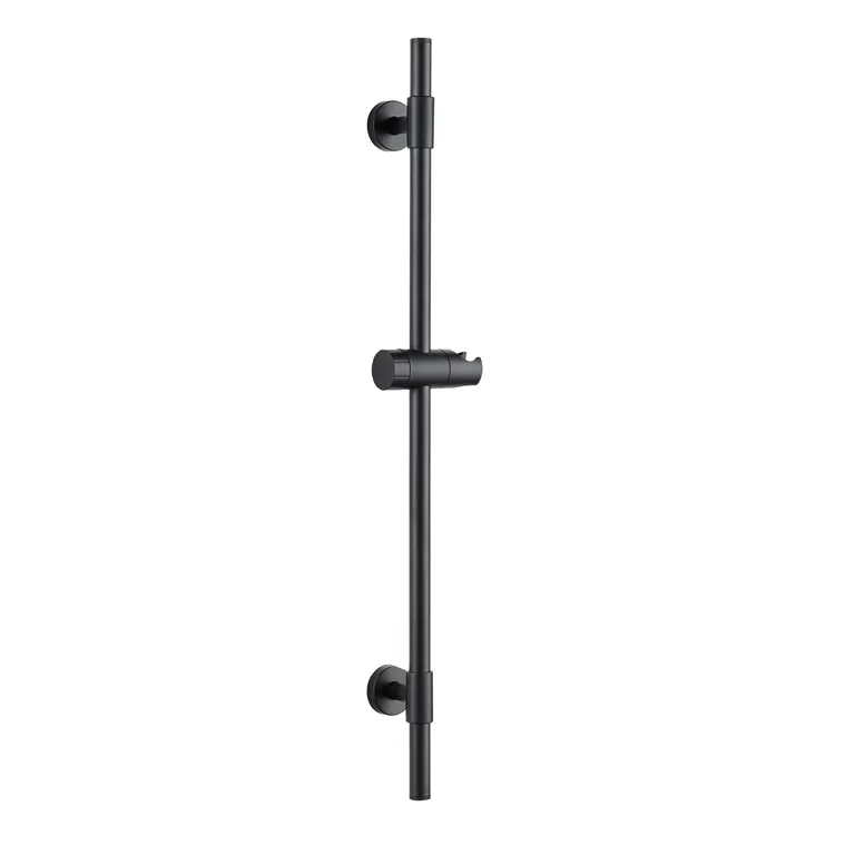 Barra Ducha 66 cm Ajustable Negra