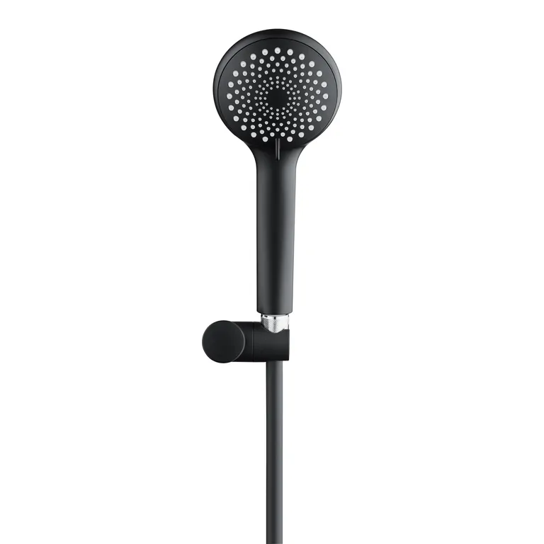Set Ducha Abs 3 Funciones 10 cm Flexible negro