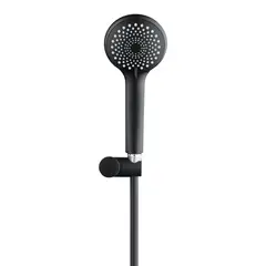 SENSI DACQUA - Set Ducha Abs 3 Funciones 10 cm Flexible negro