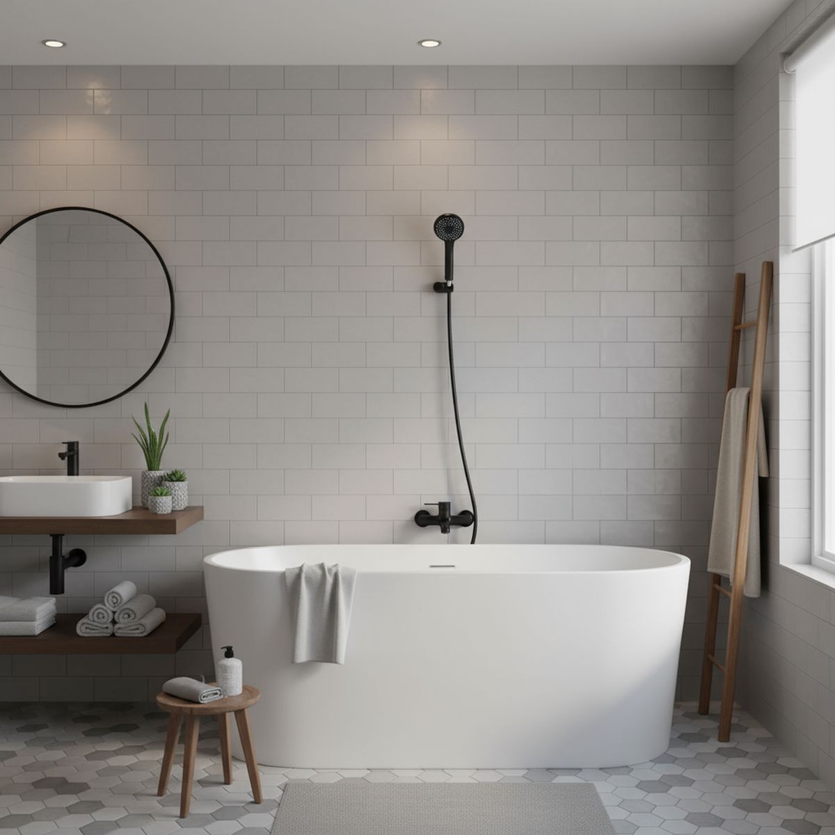 SENSI DACQUA - Set Ducha Abs 3 Funciones 10 cm Flexible negro