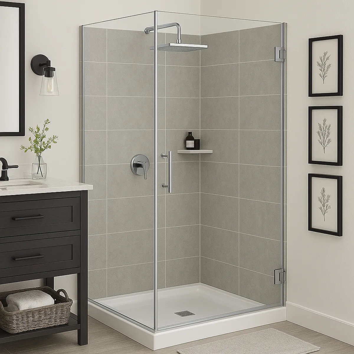 SENSI DACQUA - Plato Ducha Plástico ABS 25x25x6.8 cm