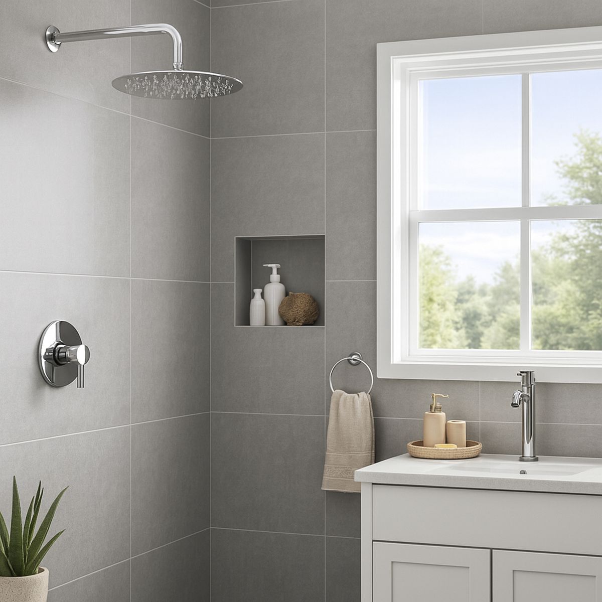 SENSI DACQUA - Brazo Ducha Muro 30 cm Cromo