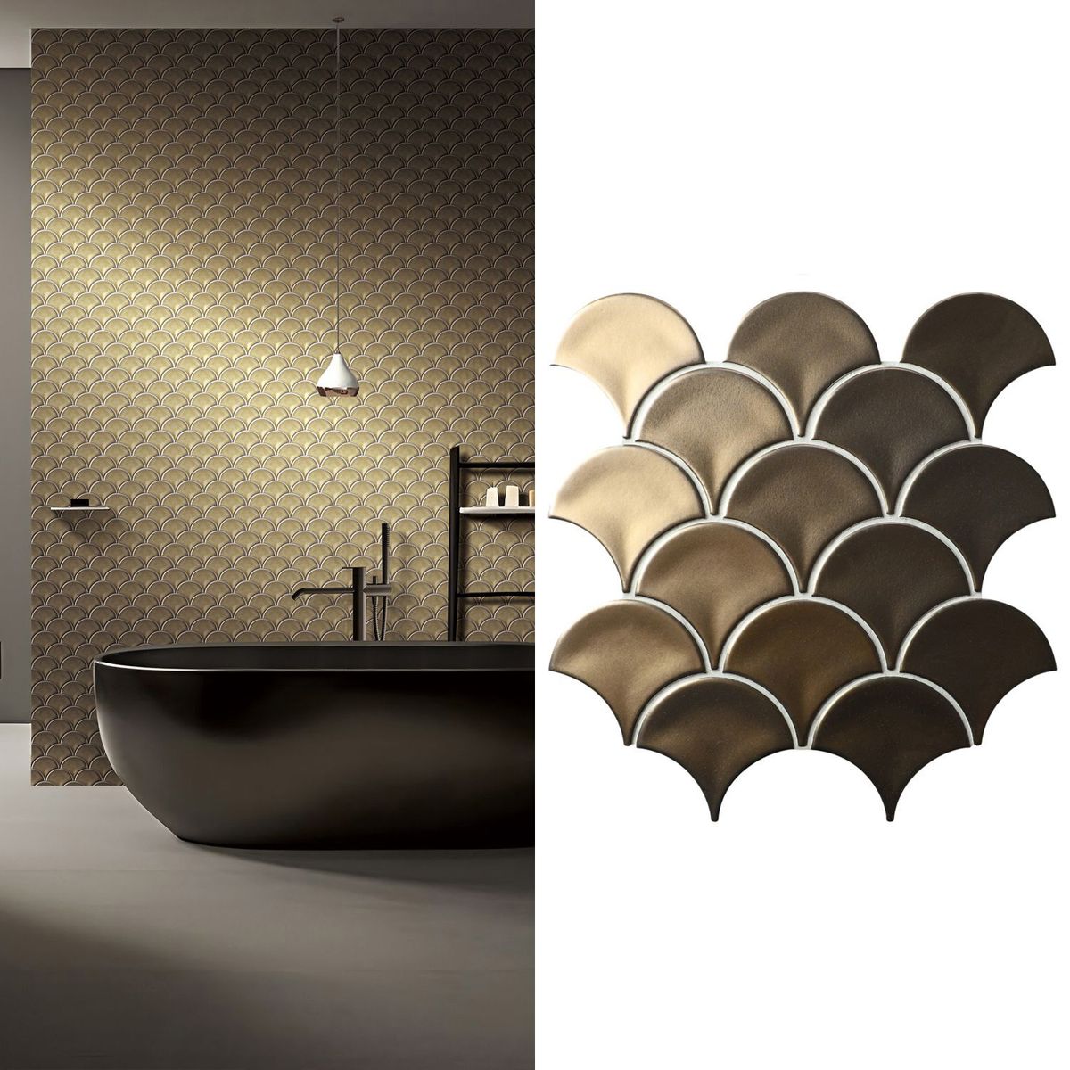 HOLZTEK - Mosaico Malla Escam Gold 25,9X27,3 0,07M2