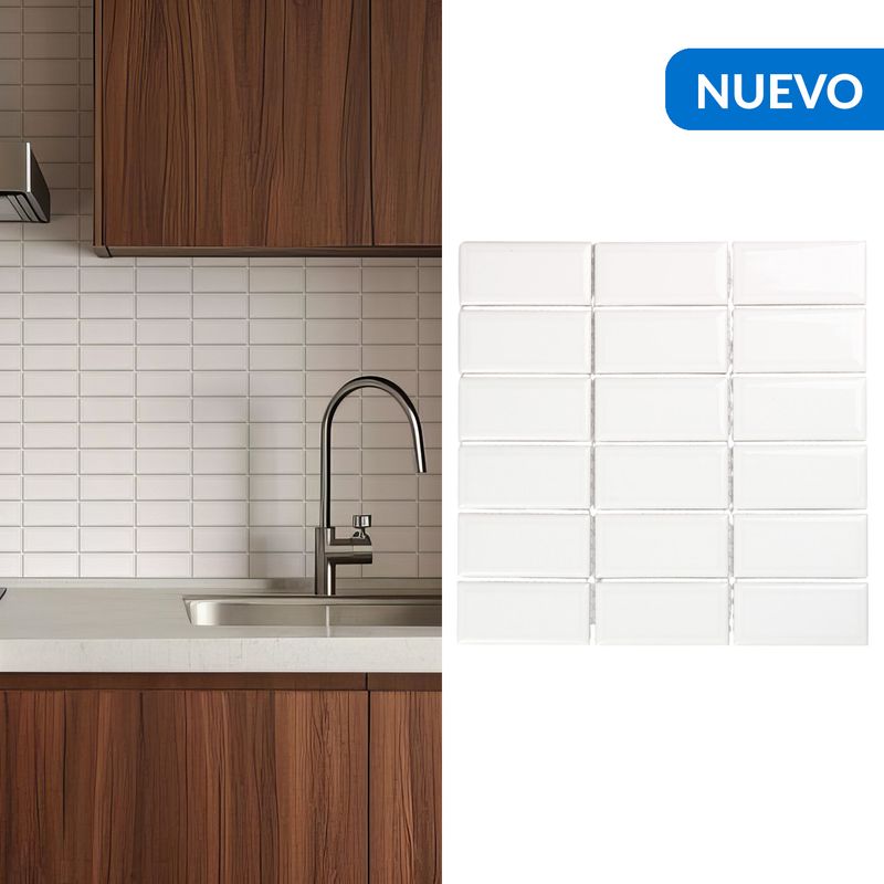 HOLZTEK - Malla Brick Bis Blanco 29,5X29 0,08M2