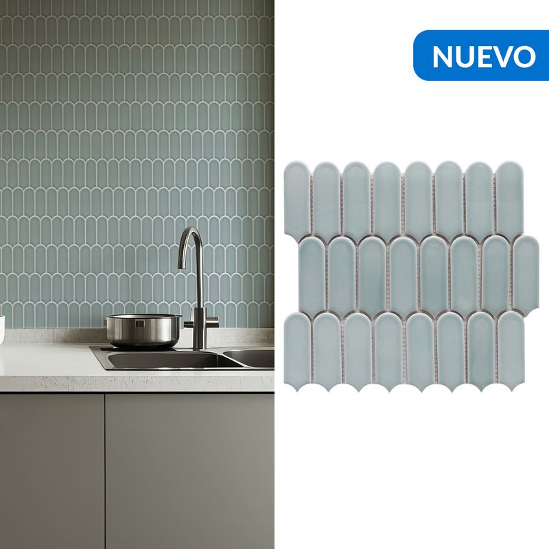 HOLZTEK - Malla Pluma Menta 28X29,6 0,8M2