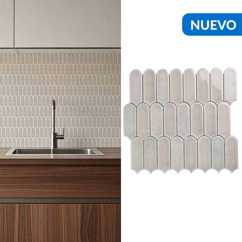 HOLZTEK - Malla Pluma Gris 28X29,6 0,8M2