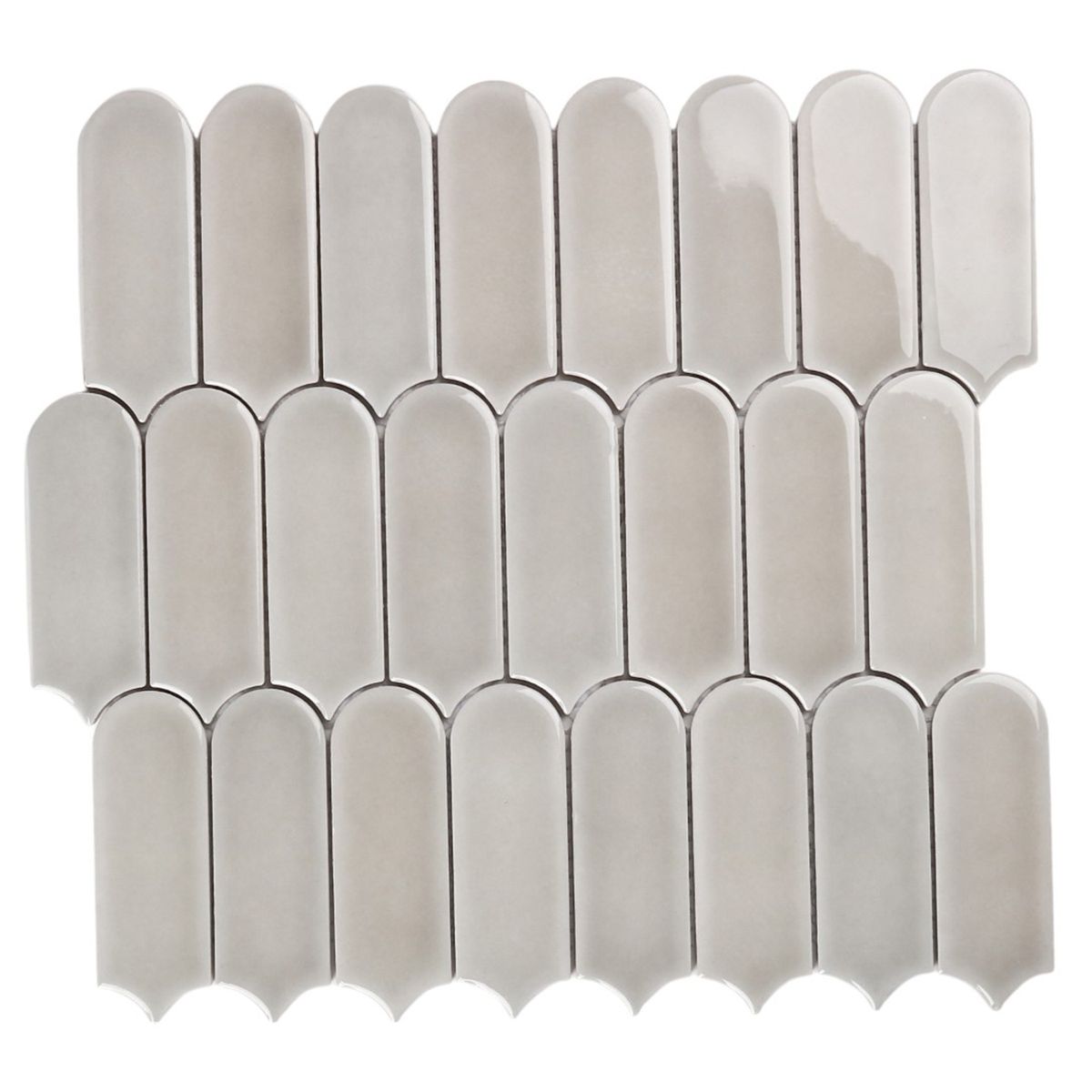 HOLZTEK - Mosaico Malla Pluma Gris 28X29,6 0,08M2