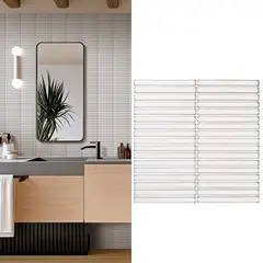 HOLZTEK - Mosaico Malla Lines Blanco 29,8X31,4 0,09M2