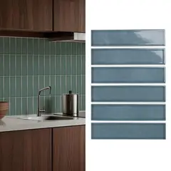 HOLZTEK - Mosaico Malla Brick Verde 19,9X29,1 0,06M2