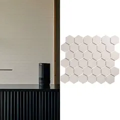 HOLZTEK - Mosaico Malla Hex Beige Mt 32,5X28,2 0,09M2