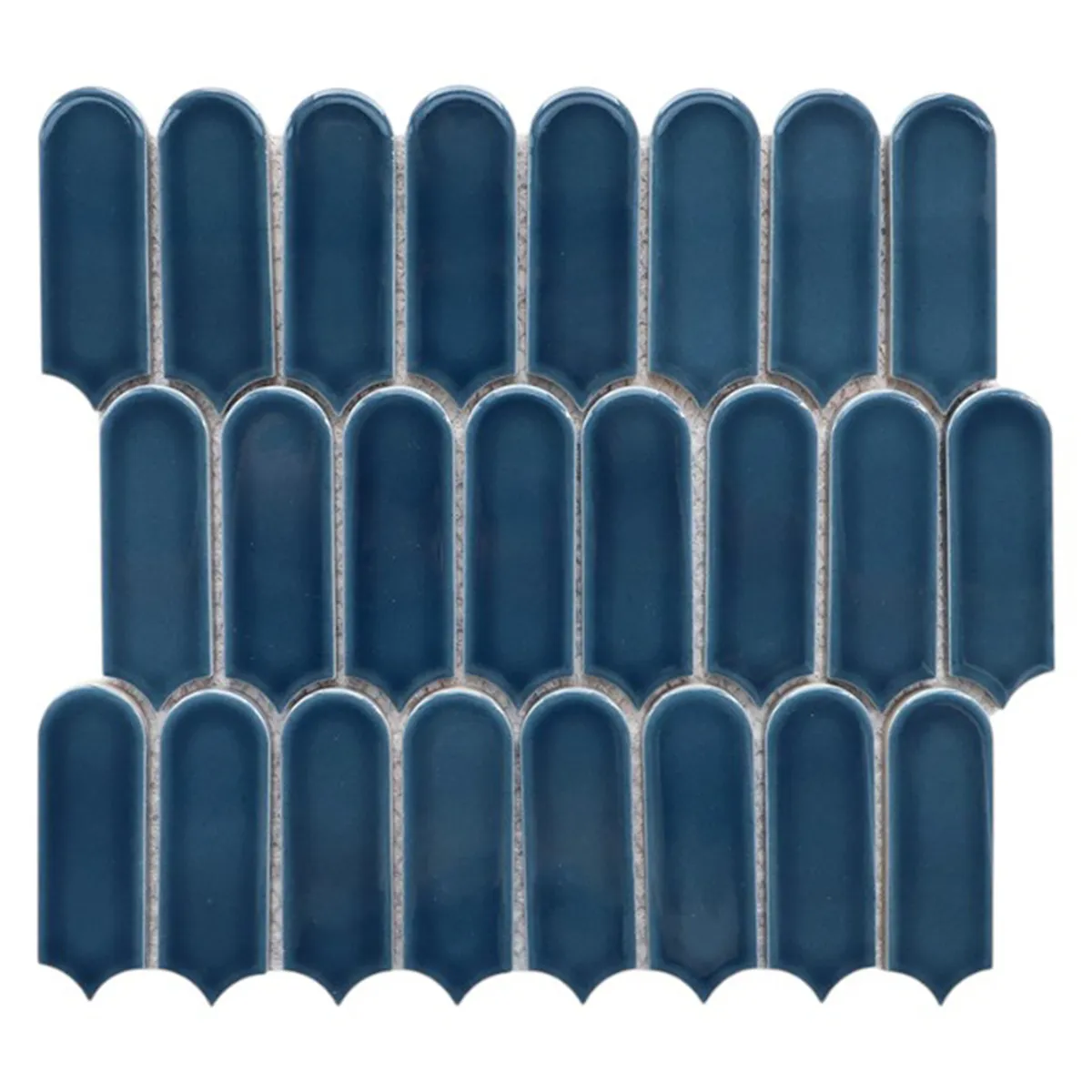 HOLZTEK - Mosaico Malla Pluma Azul 28X29,6 0,08M2