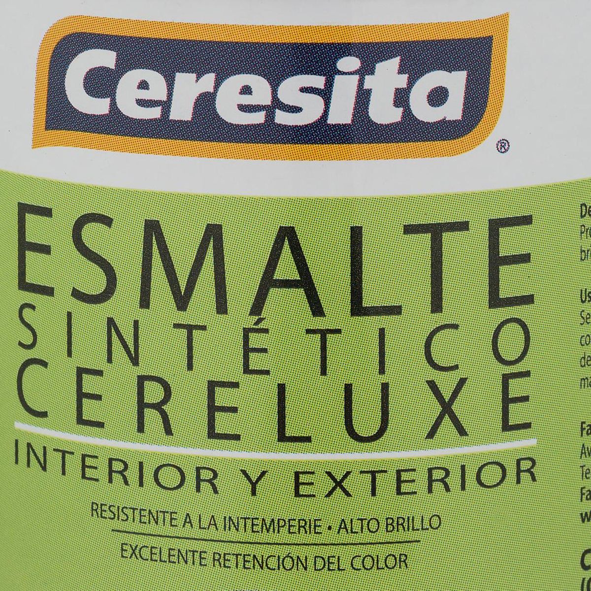 CERESITA - Esmalte Sintético 0.24 l Brillante Negro Negro