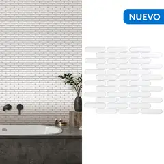 HOLZTEK - Malla Oval Blanco 30X30 0,09M2