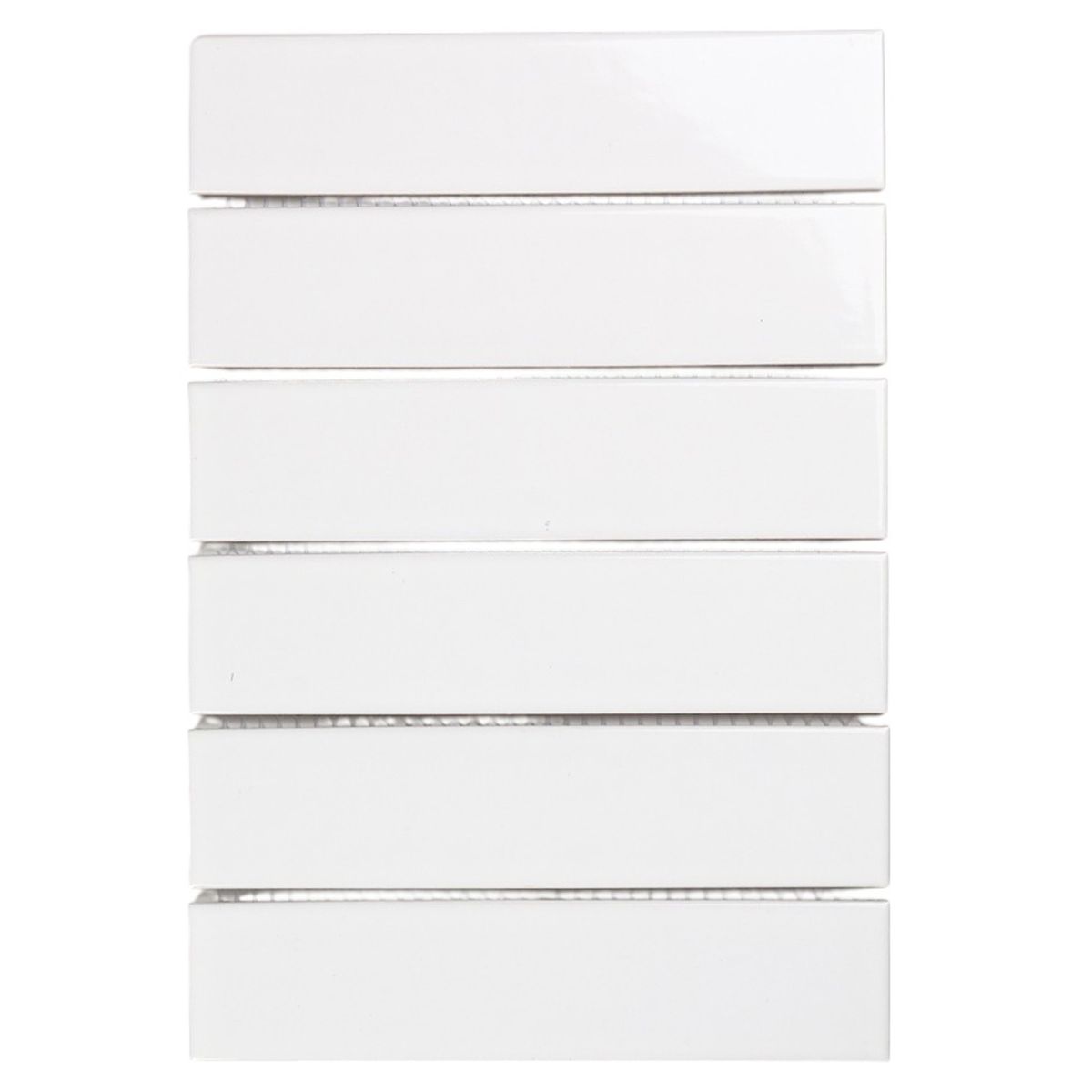 HOLZTEK - Mosaico Malla Brick Blanco 19,9X29,1 0,06M2