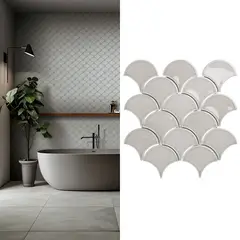 HOLZTEK - Mosaico Malla Escam Gris 25,9X27,3 0,07M2