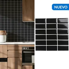 HOLZTEK - Malla Brick Bis Negro 29,5X29 0,08M2