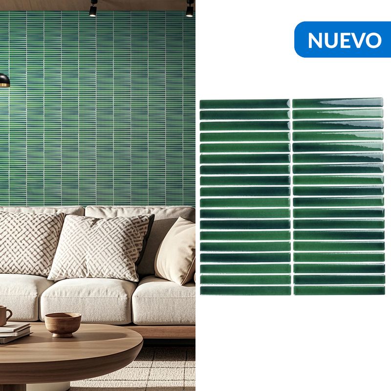 HOLZTEK - Malla Lines Verde 29,8X31,4 0,93M2
