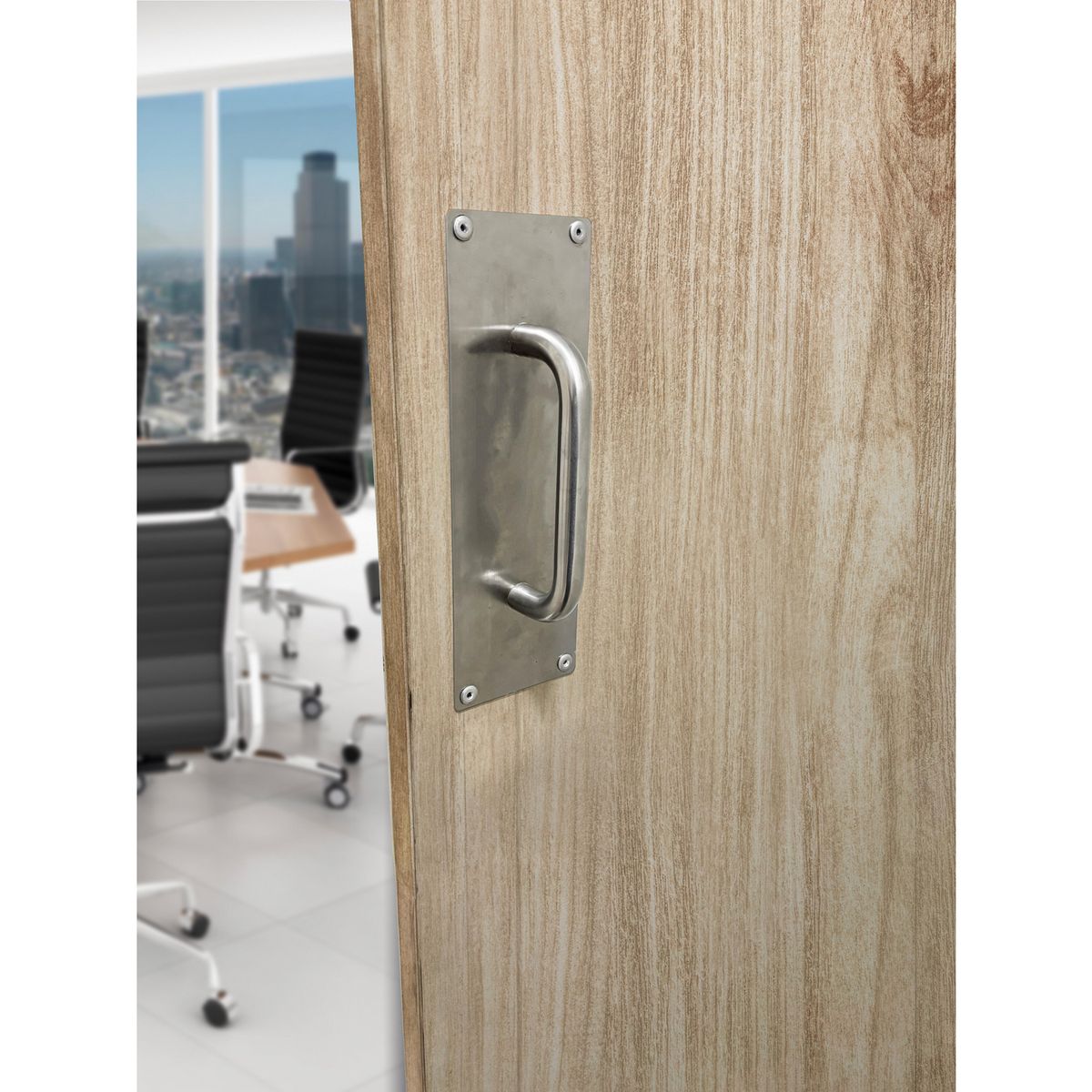 FIXSER - Placa Estire acero inoxidable 30x10 cm