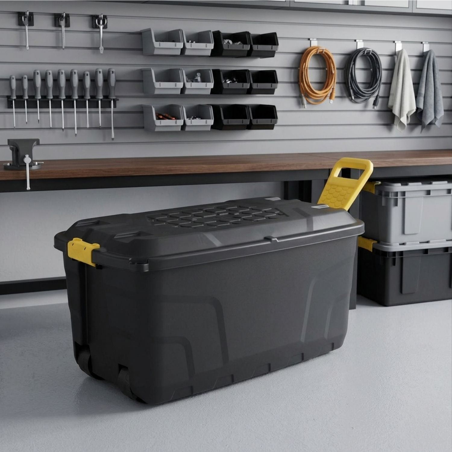 STRATA Caja 77x50x42 cm 110 l Negro | Falabella Chile