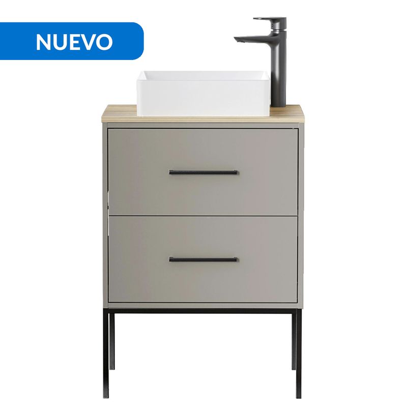 SENSI DACQUA - Mueble Baño ISLANDIA Taupe 60x52x46 cm