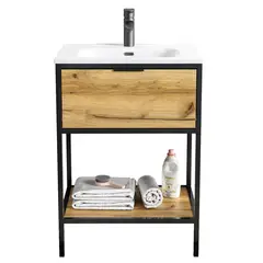 SENSI DACQUA - Mueble de Baño Con Lavamanos de Loza Taipei 60x85x46 cm