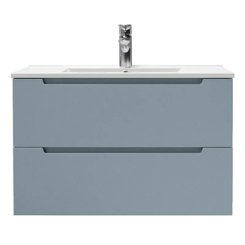SENSI DACQUA - Mueble Baño FINLANDIA Azul piedra 80x52x46 cm