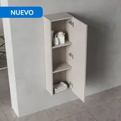 SENSI DACQUA - Mueble Baño Nilo Melamina 2 Nivel(es) 30x100x20 cm Taupe