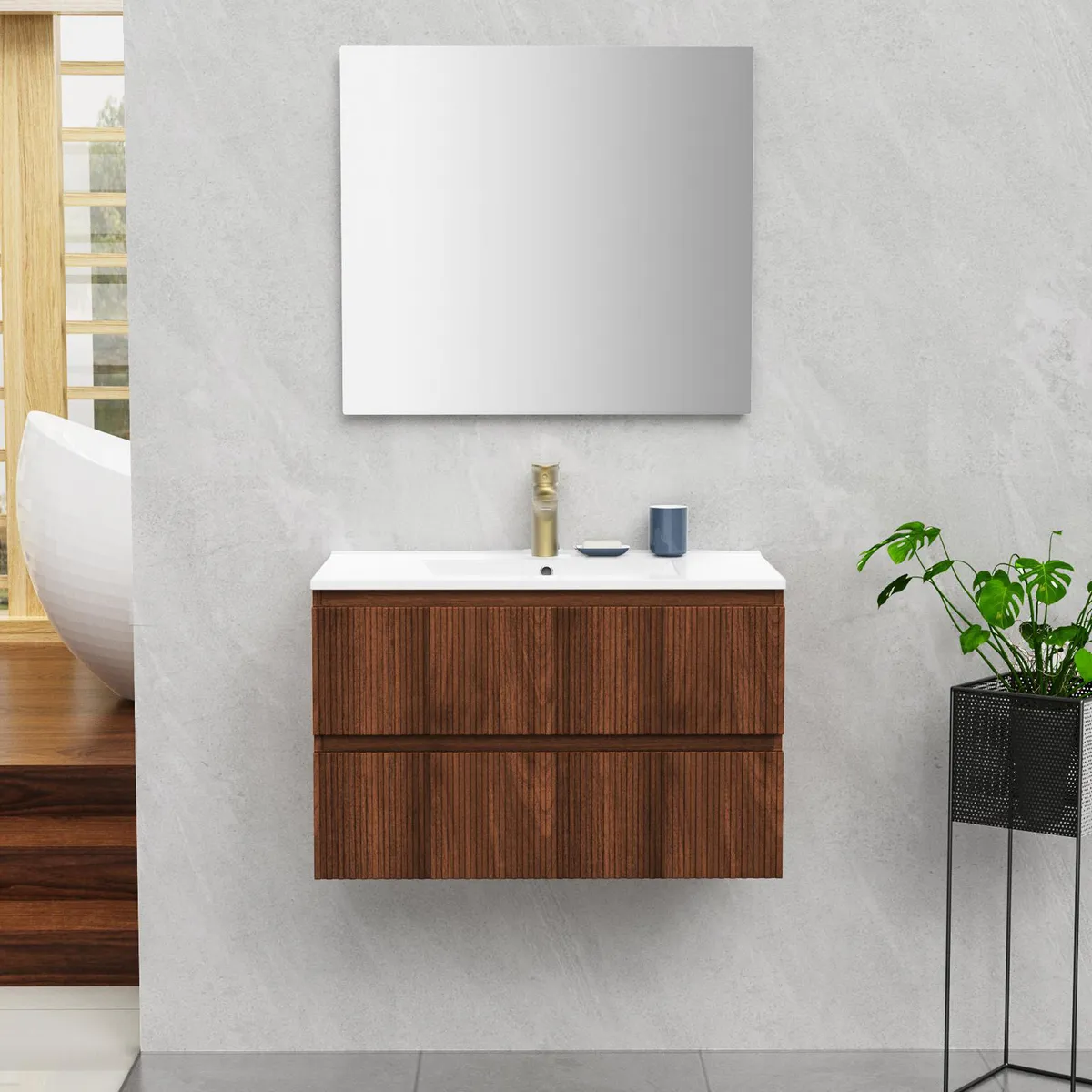 SENSI DACQUA - Mueble Baño Oporto Madera