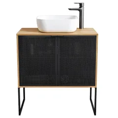SENSI DACQUA Mueble Baño RIAD Negro sin lavamanos 60x80x46 cm