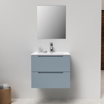 Imagen 2 del producto Mueble Baño SR808-60 Celeste grisaceo 60x52x46 cm