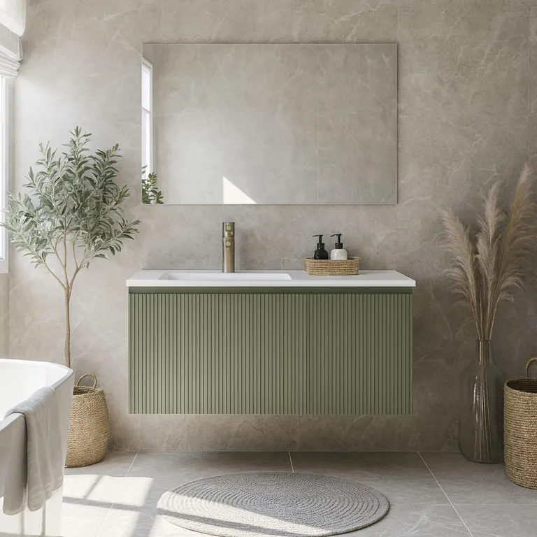 Mueble Baño CALI Verde 90x42x46 cm