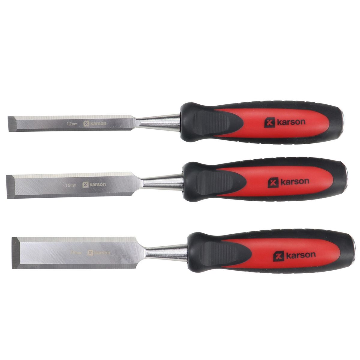 KARSON - Set de 3 piezas de formones 4"