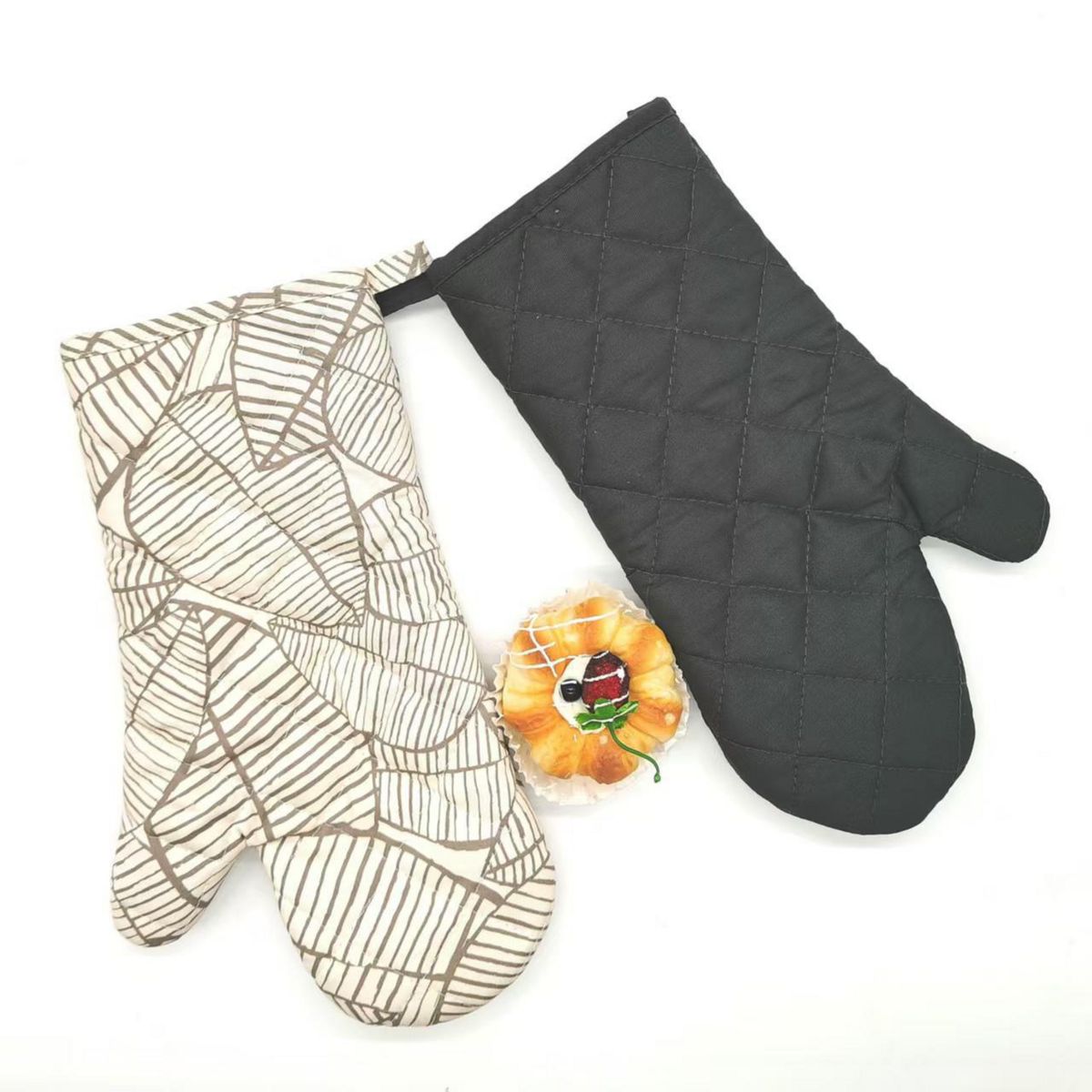 JUST HOME COLLECTION - Set de 2 Guantes Cocina Just Home Collection Taupe 33 cm