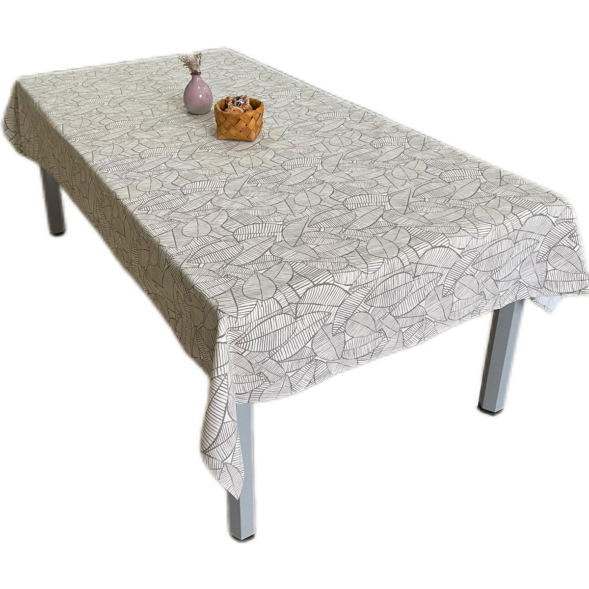 JUST HOME COLLECTION - Mantel Rectangular 150x250 cm Bosque Hojas Beige