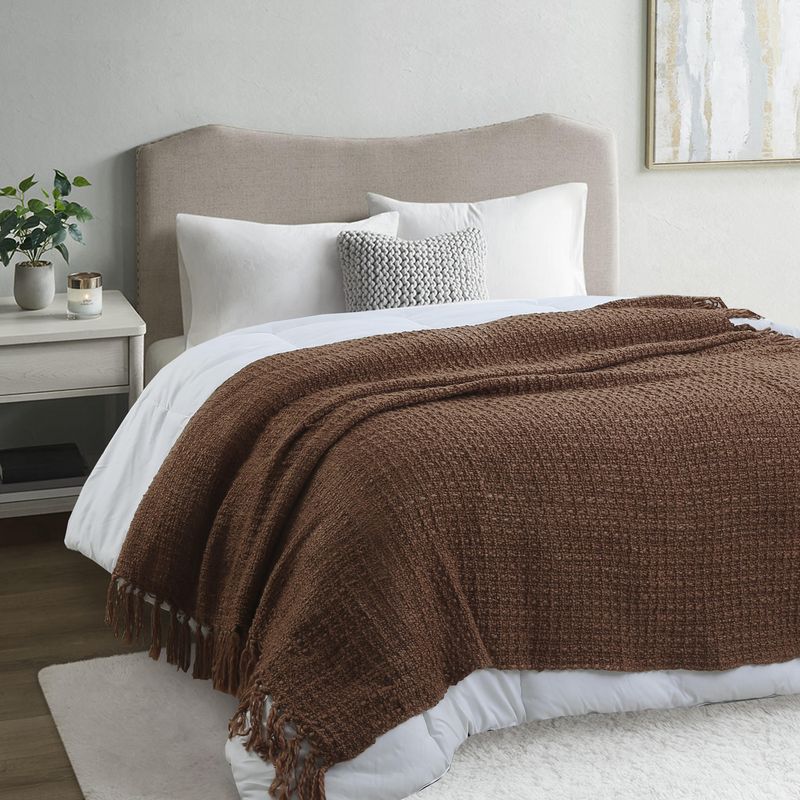 JUST HOME COLLECTION - Manta Lisa Especial Chocolate