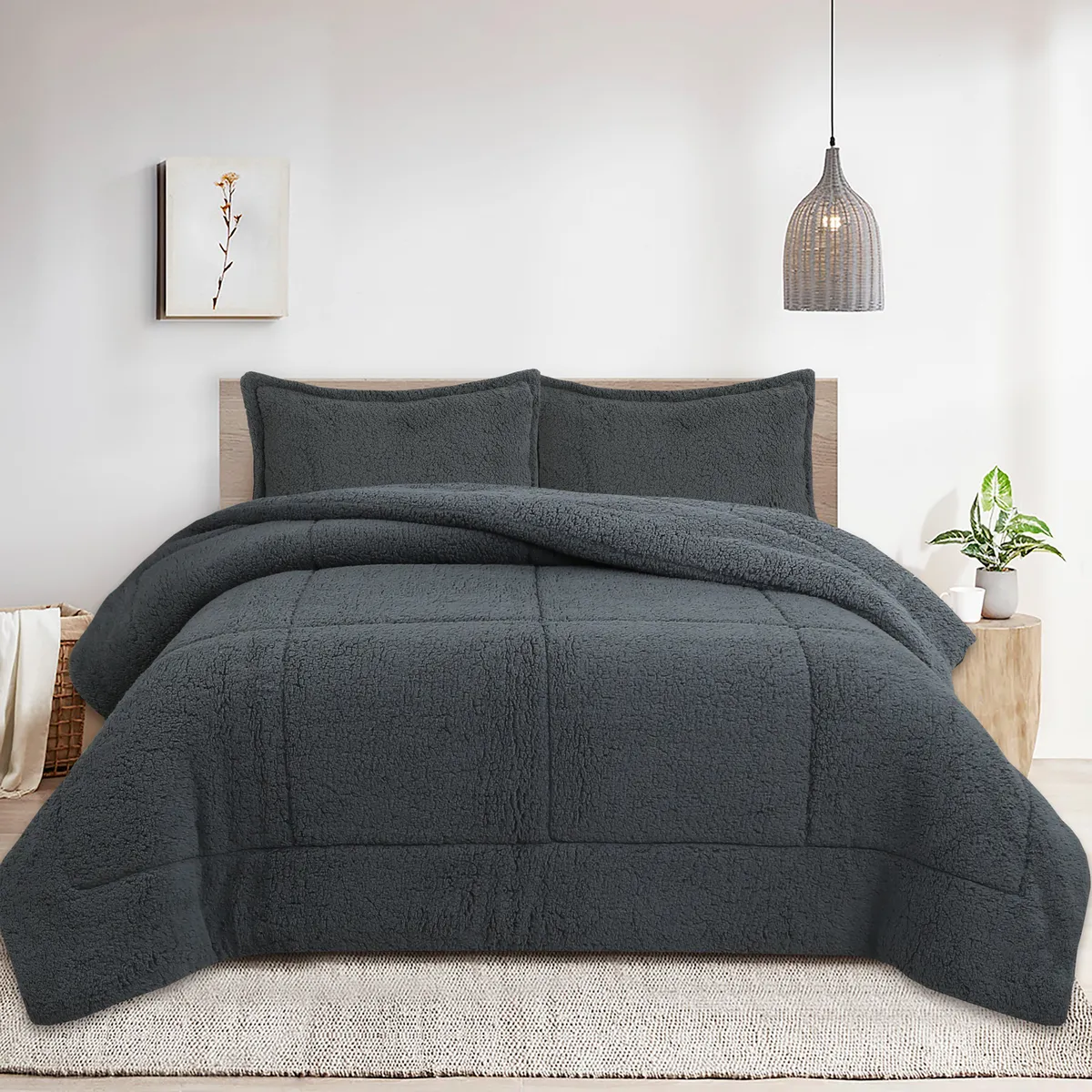 JUST HOME COLLECTION - Plumón Sherpa Grafito