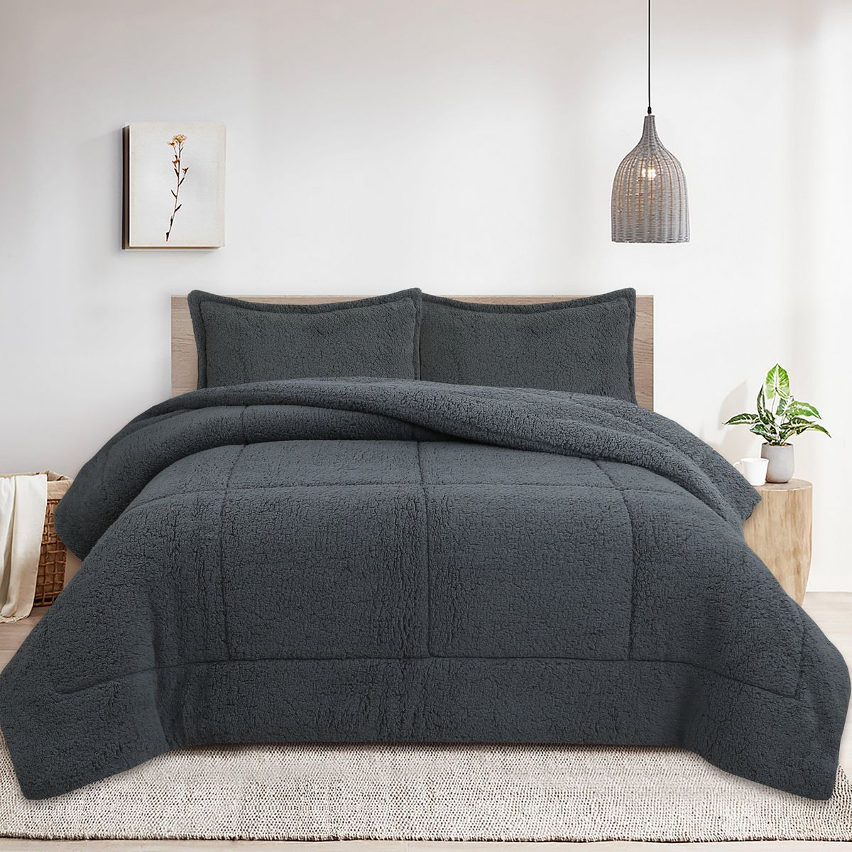 JUST HOME COLLECTION - Plumón Sherpa Grafito