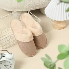 JUST HOME COLLECTION - Pantufla Corderito Camel