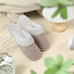 JUST HOME COLLECTION - Pantufla Corderito Gris