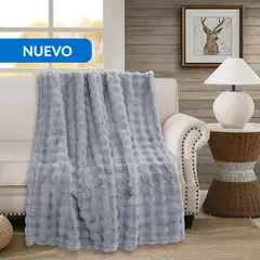JUST HOME COLLECTION - Manta Frazada Rabbit Especial Gris